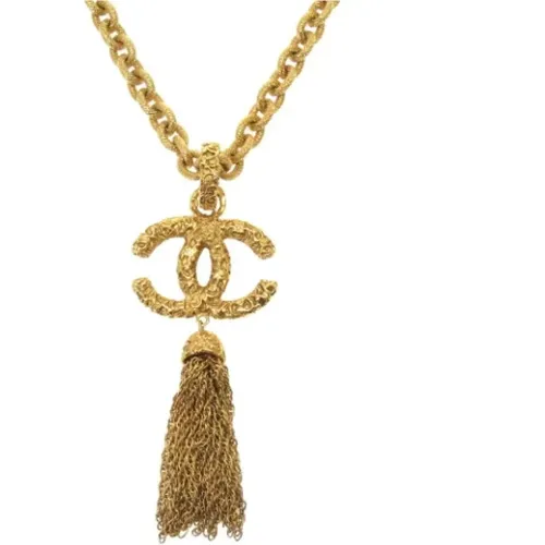 Pre-owned Gold Metal Chanel Necklace , female, Sizes: ONE SIZE - Chanel Vintage - Modalova