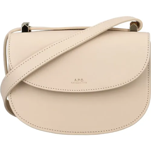 Womens Bags Handbag Cream Ss24 , female, Sizes: ONE SIZE - A.p.c. - Modalova