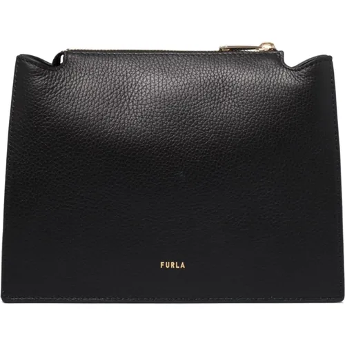 Schwarze Pebble Crossbody Tasche - Furla - Modalova