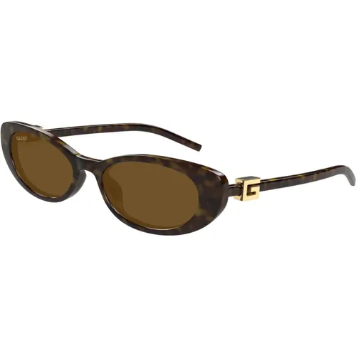 Stilvolle Sonnenbrille mit Farbcode , Damen, Größe: 52 MM - Gucci - Modalova