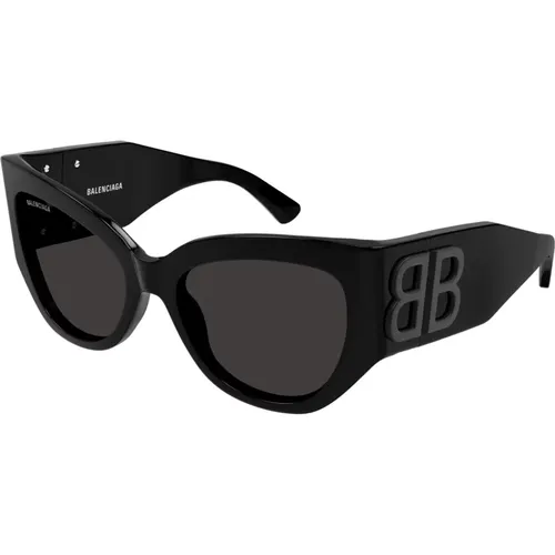 Bb0322S 001 Sunglasses , female, Sizes: 55 MM - Balenciaga - Modalova