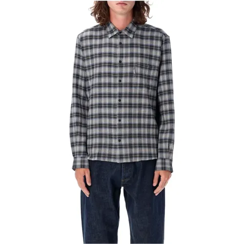 Multi-Colored Checked Shirt Aw24 , male, Sizes: L - YMC You Must Create - Modalova