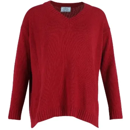 Pre-owned Wool tops , female, Sizes: XL - Prada Vintage - Modalova