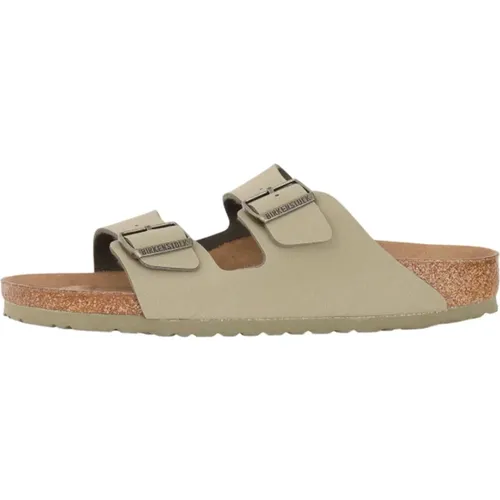 Zeitlose grüne Slider für Herren , Herren, Größe: 42 EU - Birkenstock - Modalova