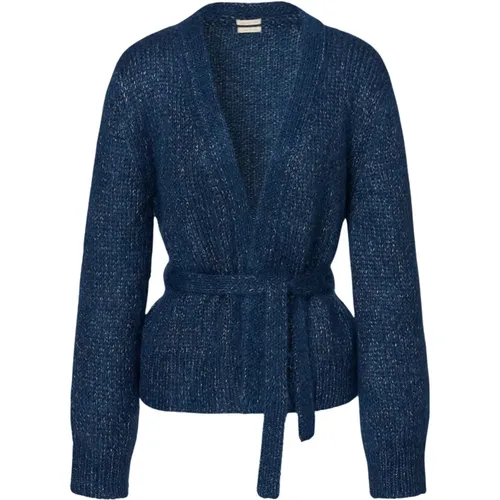 Seidenmohair-Lose Strickjacke - Massimo Alba - Modalova