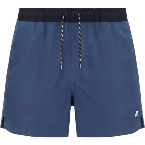 Hazel Bicolor Swim Shorts , male, Sizes: XL, M - K-way - Modalova