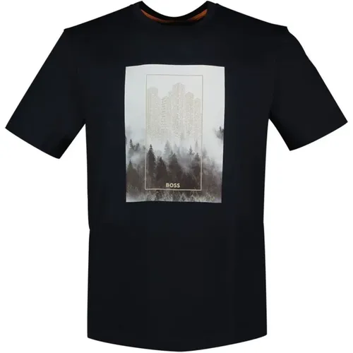 Herren Wald T-Shirt , Herren, Größe: 2XL - Hugo Boss - Modalova