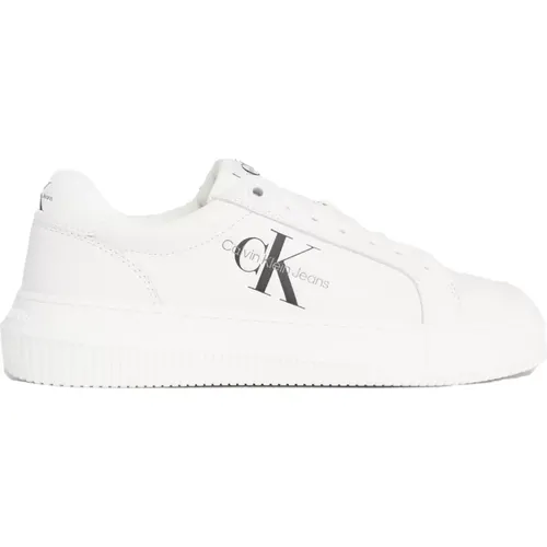 Weiße Chunky Sneakers für Frauen , Damen, Größe: 37 EU - Calvin Klein Jeans - Modalova