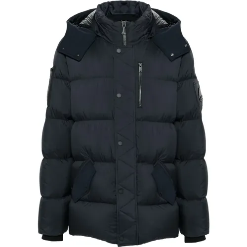 Everest 3Q Down Jacket in Navy , male, Sizes: XL, L, 2XL - Moose Knuckles - Modalova