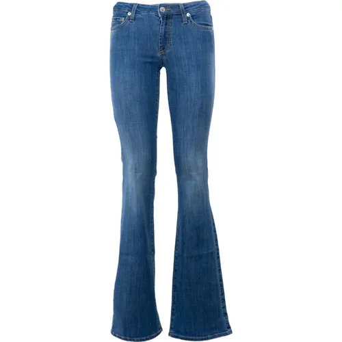 Italian Flare Fit Denim Jeans , female, Sizes: W30, W25, W26, W28, W27, W32, W31, W29 - Roy Roger's - Modalova
