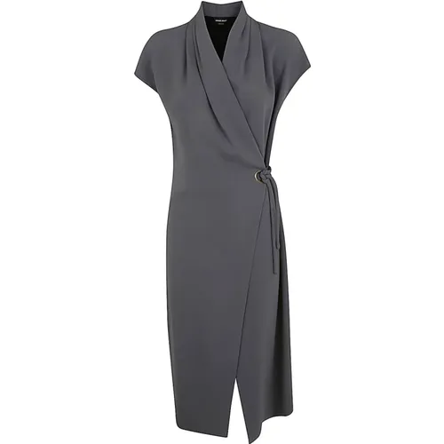 Lead Sleeveless Long Dress , female, Sizes: S, XS - Giorgio Armani - Modalova