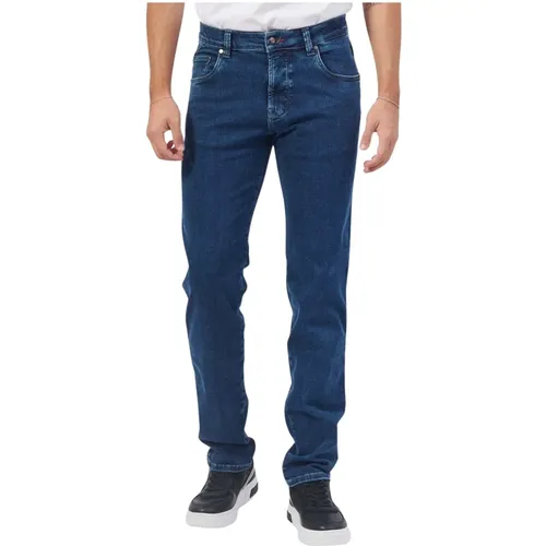 Blaue Denim Regular Fit Jeans , Herren, Größe: W32 - Bugatti - Modalova