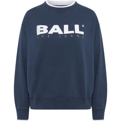 Sportlicher Black Iris Sweatshirt Basimona Stil - Ball - Modalova