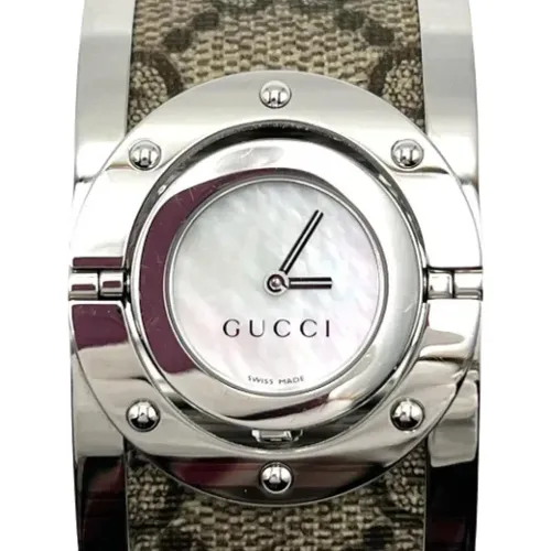 Pre-owned Stainless Steel watches , female, Sizes: ONE SIZE - Gucci Vintage - Modalova