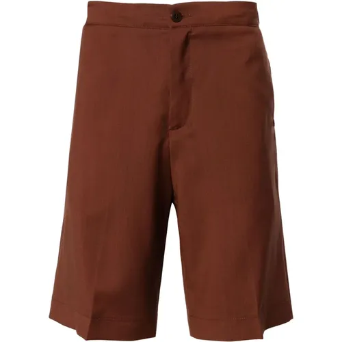 Braune Woll-Bermuda-Shorts - Costumein - Modalova