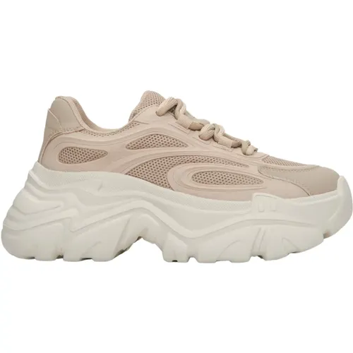 Hellbraune Chunky Platform Damen Sportliche Sneakers ES 8 Er00113229 , Damen, Größe: 37 EU - Estro - Modalova