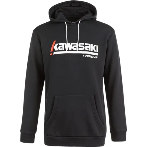 Retro Style Hoodie , Herren, Größe: L - Kawasaki - Modalova