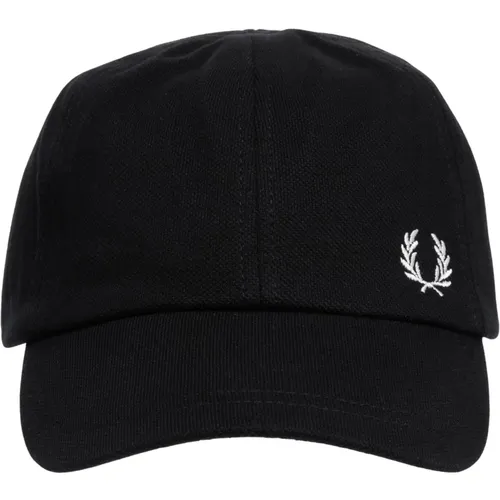 Adjustable Plain Logo Embroidered Hat , male, Sizes: ONE SIZE - Fred Perry - Modalova