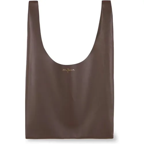 Leather Shopper Bag Handcrafted in Alicante , female, Sizes: ONE SIZE - Cortana - Modalova