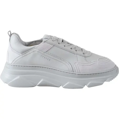 Leder Mix Sneakers mit Geometrischer Sohle , Damen, Größe: 36 EU - Normann Copenhagen - Modalova