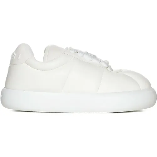 Weiße Leder Schnürschuhe,Leder bigfoot 2.0 sneaker - Marni - Modalova