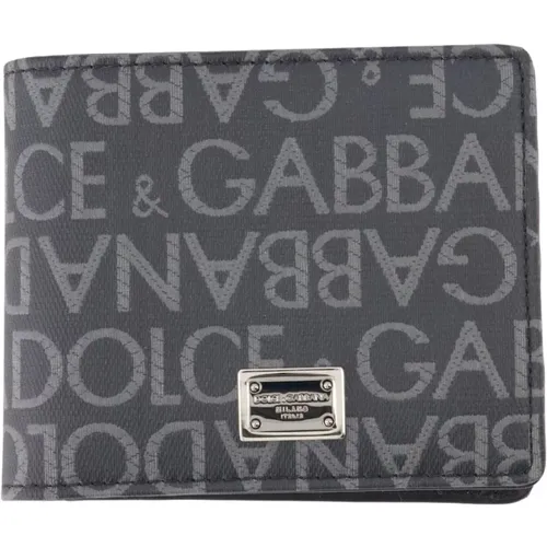 Monogramm-Geldbörse , Herren, Größe: ONE Size - Dolce & Gabbana - Modalova