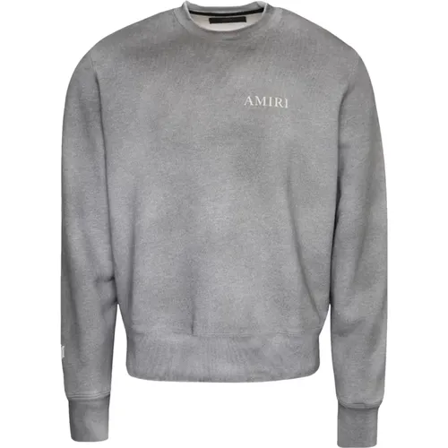 Vintage Logo Sweatshirt in Grey , male, Sizes: XL, S, M - Amiri - Modalova