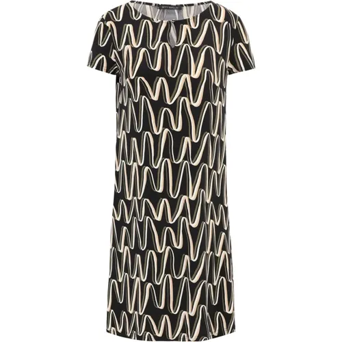 Zigzag Jerseykleid , Damen, Größe: M - Betty Barclay - Modalova