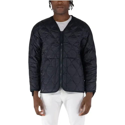 Military W-Zip V Jacket , male, Sizes: XL, 2XL - Taion - Modalova