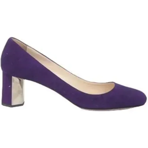 Pre-owned Suede heels , female, Sizes: 7 UK - Prada Vintage - Modalova