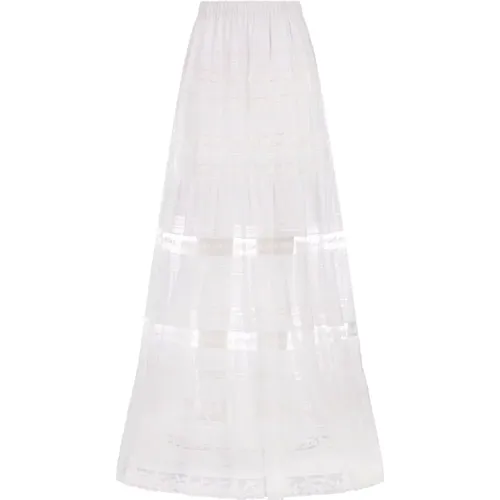 Lace Maxi Skirt , female, Sizes: XS, S - Ermanno Scervino - Modalova