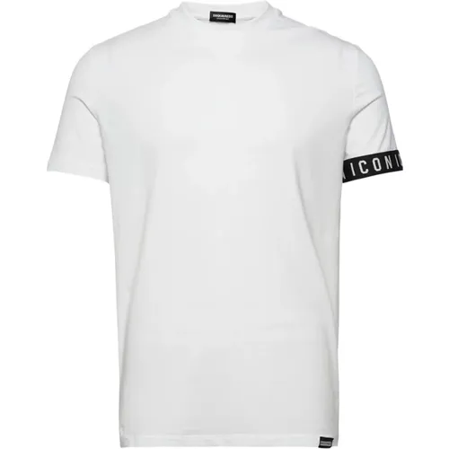 Icon Round Neck T-Shirt , male, Sizes: M, XL, L, S - Dsquared2 - Modalova