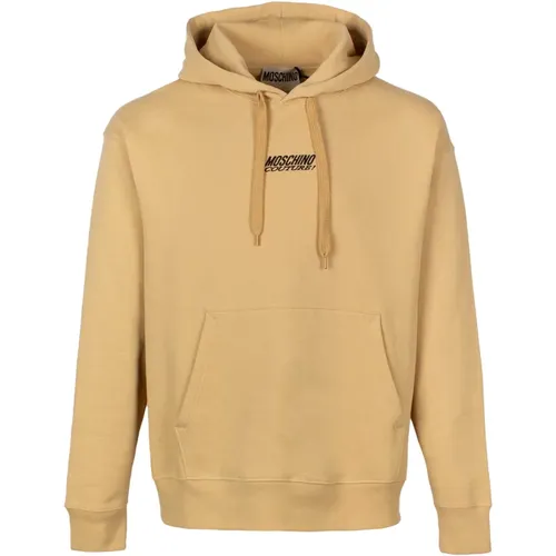 Logo-Embroidered Hoodie in , male, Sizes: L - Moschino - Modalova