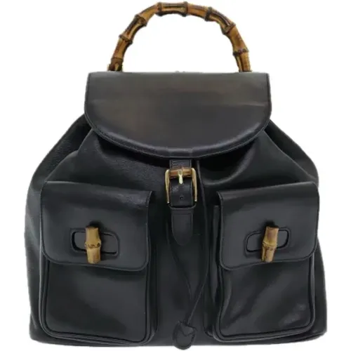 Pre-owned Leather backpacks , female, Sizes: ONE SIZE - Gucci Vintage - Modalova