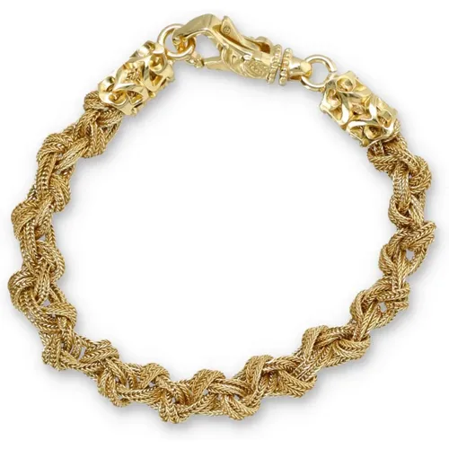 Gold Rope Knot Bracelet , unisex, Sizes: L - Emanuele Bicocchi - Modalova