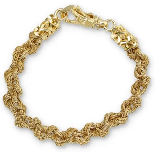 Gold Rope Knot Bracelet , unisex, Sizes: S - Emanuele Bicocchi - Modalova