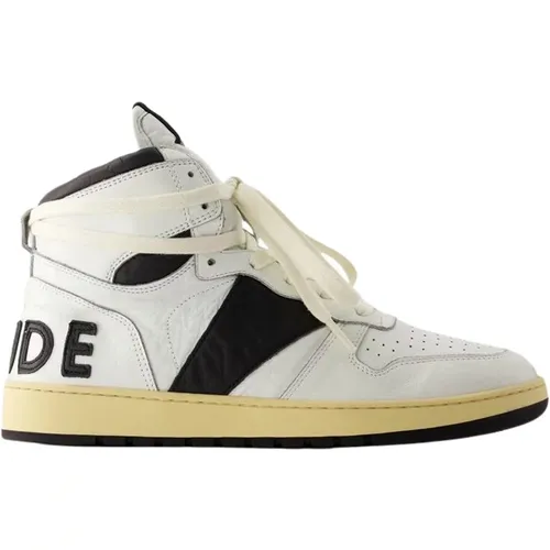 Rhecess Hi Sneakers - Leather - /Black , male, Sizes: 8 UK, 11 UK, 7 UK, 6 UK - Rhude - Modalova