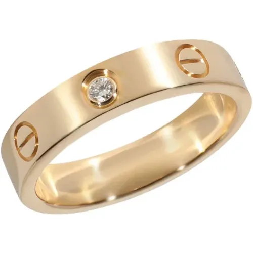 Pre-owned Rose Gold rings , female, Sizes: ONE SIZE - Cartier Vintage - Modalova