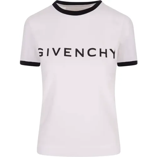 Archetype T-shirt with Signature Print , female, Sizes: M - Givenchy - Modalova