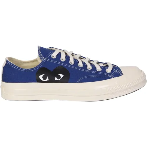 Blaue Sneakers Moderner Stil , Herren, Größe: 43 EU - Comme des Garçons Play - Modalova