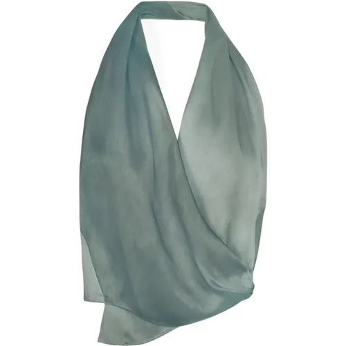 Jade Silk Crossed Top , female, Sizes: M, S - Cortana - Modalova