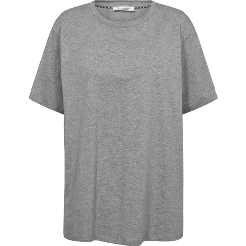 Embossedcc Oversize Coco Tee Top , Damen, Größe: L - Co'Couture - Modalova