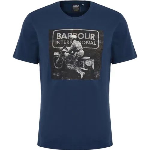 Retro Print Race T-Shirt Barbour - Barbour - Modalova