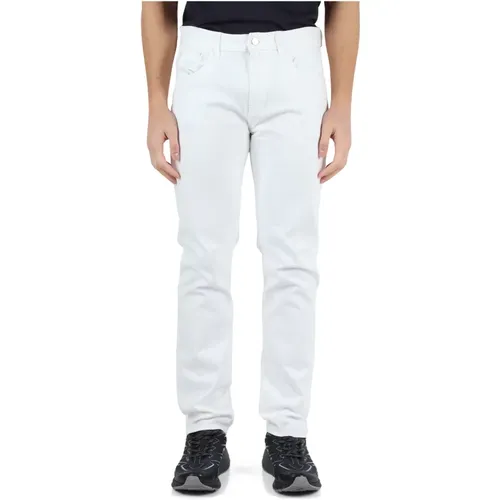 Slim Fit Jeans mit Fünf Taschen , Herren, Größe: W31 - Armani Exchange - Modalova