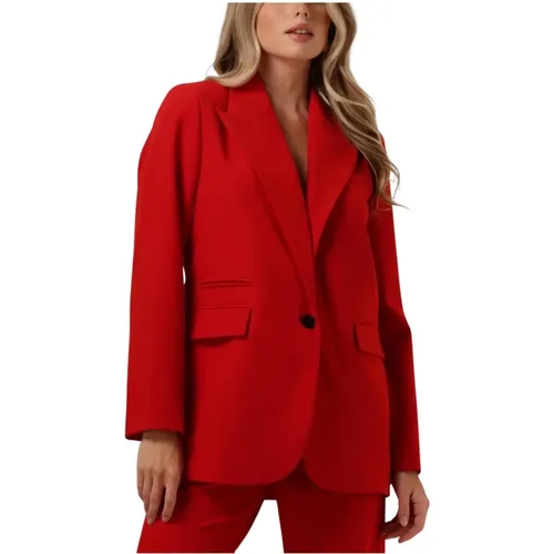 Roter Oversized Blazer Vola Single , Damen, Größe: M - Co'Couture - Modalova