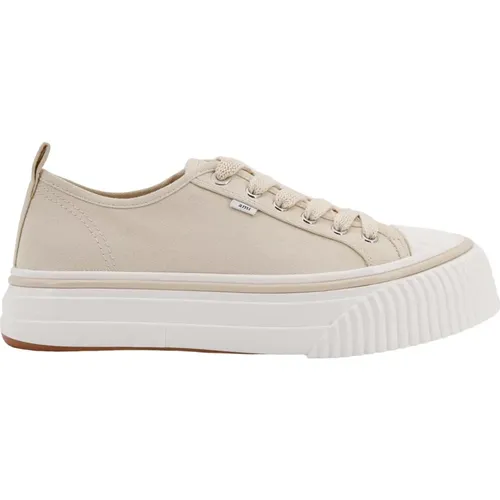 Canvas Sneakers Lace-Up Design , male, Sizes: 7 UK - Ami Paris - Modalova