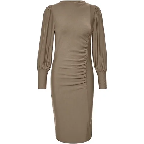 Elegant Draped Puff Dress , female, Sizes: XS, S, L, M - Gestuz - Modalova