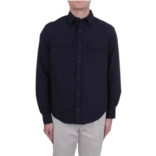 Nylon Stretch Overshirt mit Taschen , Herren, Größe: L - PAUL & SHARK - Modalova