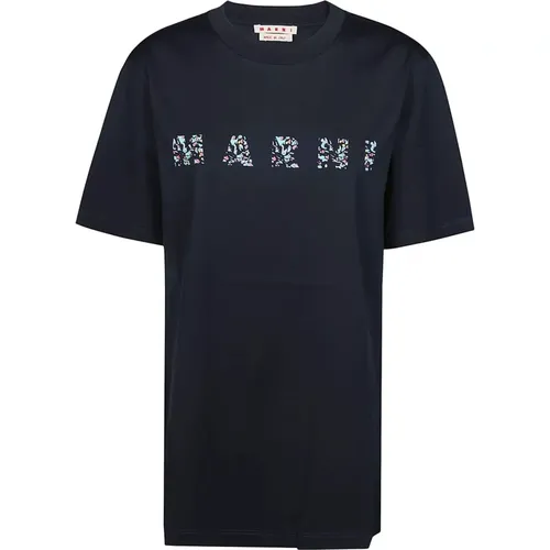 Logo Tee Shirt Classic Style , male, Sizes: XL, M, S, L - Marni - Modalova