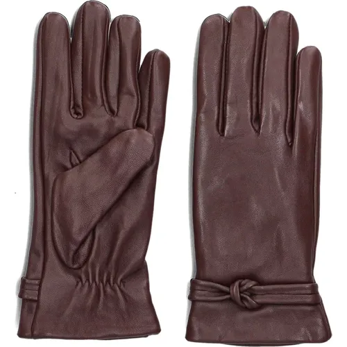 Elegante Bordeaux Handschuhe für moderne Frauen , Damen, Größe: L/Xl - Notre-v - Modalova